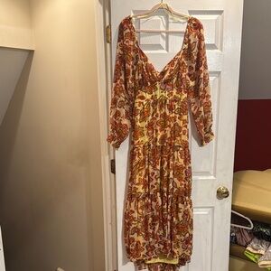 Jessica Simpson Floral Long Sleeve Dress